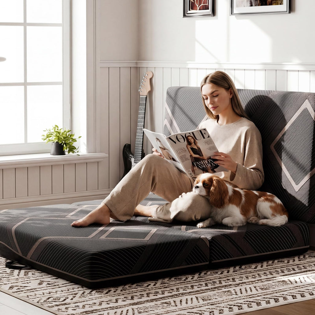 4 Inch Trifold Memory Foam Mattress W848508