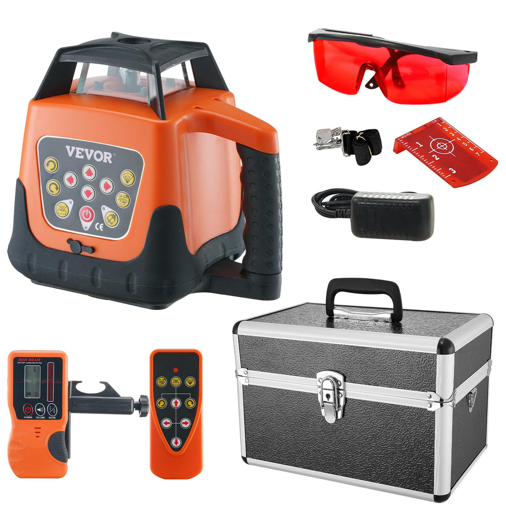 Rotary Laser Level 360 Degree Self-Leveling Red Cross Line X656