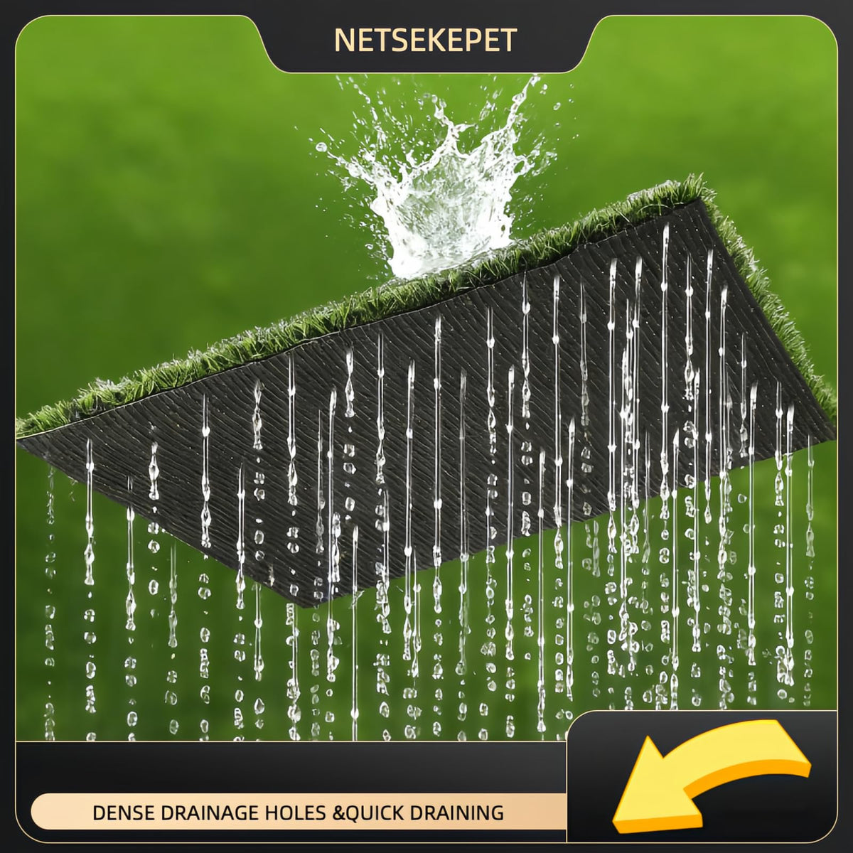 30''X20'' Artificial Turf Dog Grass Pad with Tray J1289