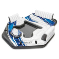 Blue 5-Person Inflatable Pool Island Raft B5215
