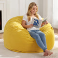 Yellow Memory Foam Bean Bag Chairs W25200