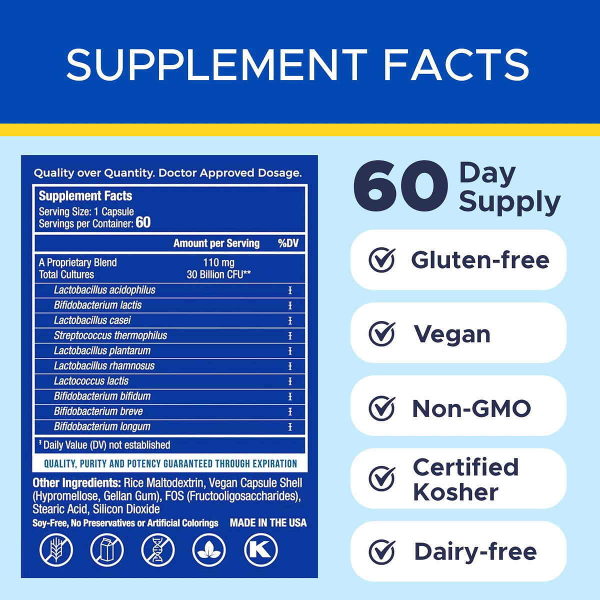 Adult Probiotic Supplement 60-Count J875126