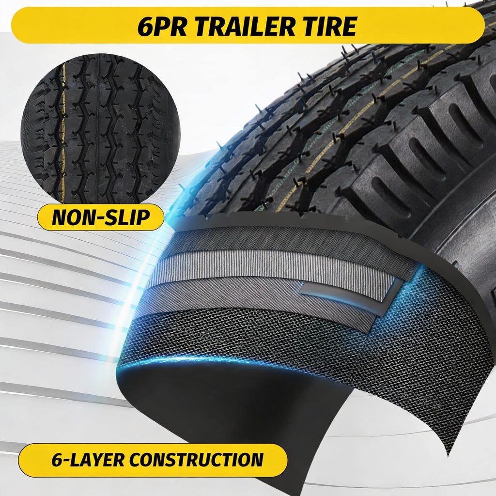 4.80-8 Trailer Tire 4 Lug 2 Pack A56465