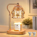 Candle Warmer Lamp with Timer Dimmer Adjustable Height Glass K810287