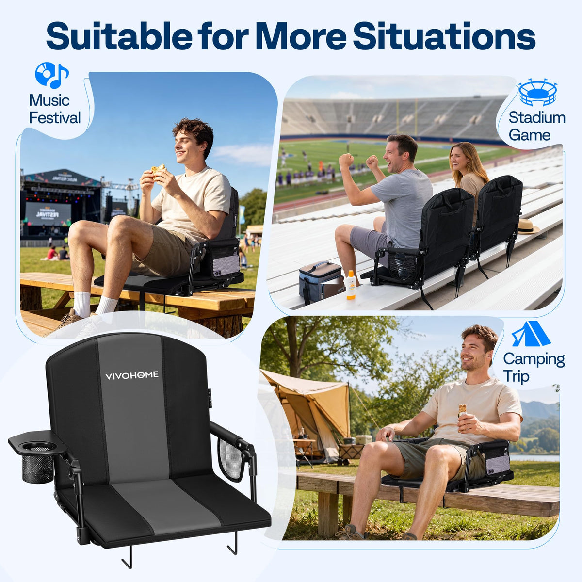 Stadium Seats with Back Support X69171