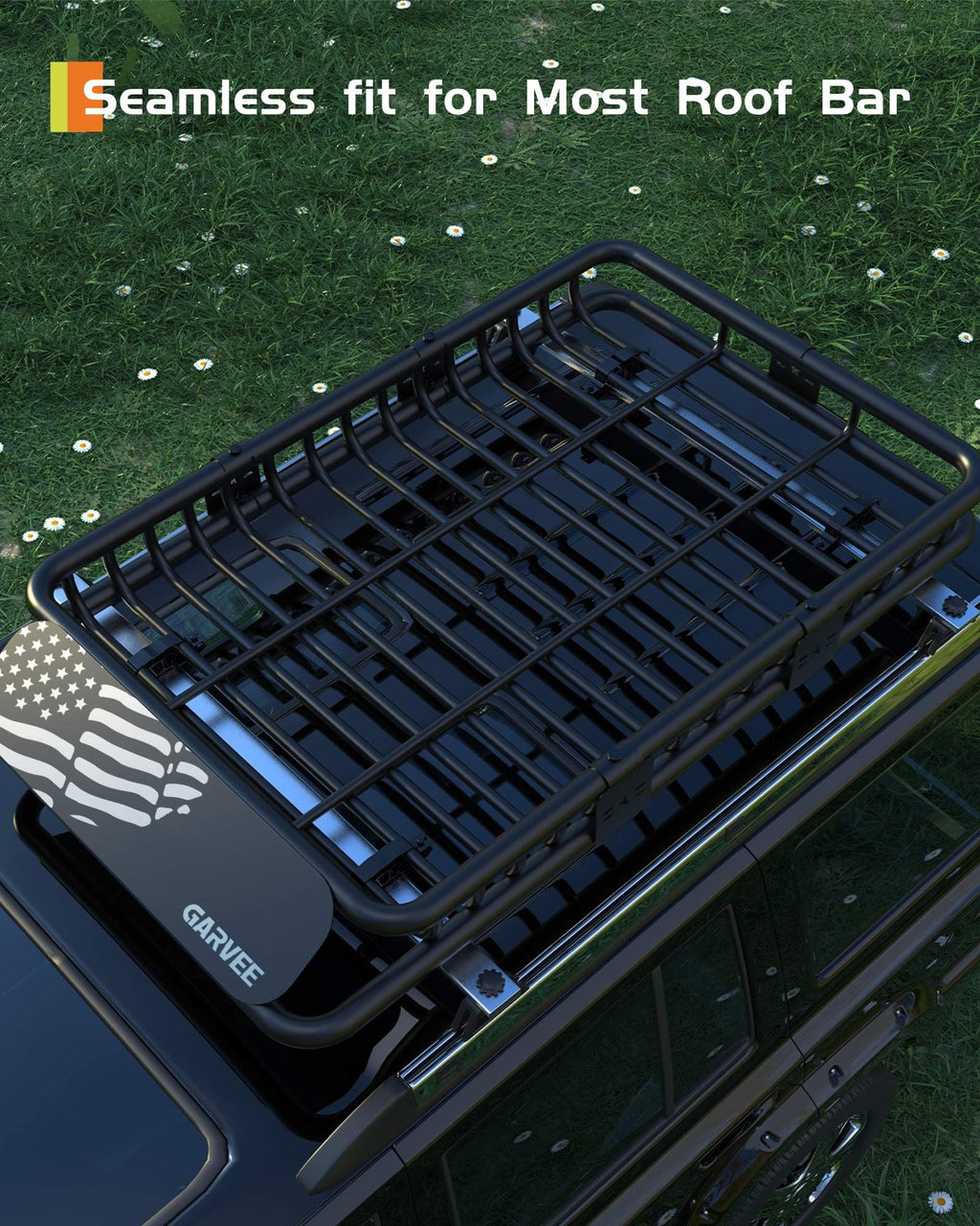 46" x 36" 200 Lbs Capacity Roof Rack Cargo Carrier Basket S143