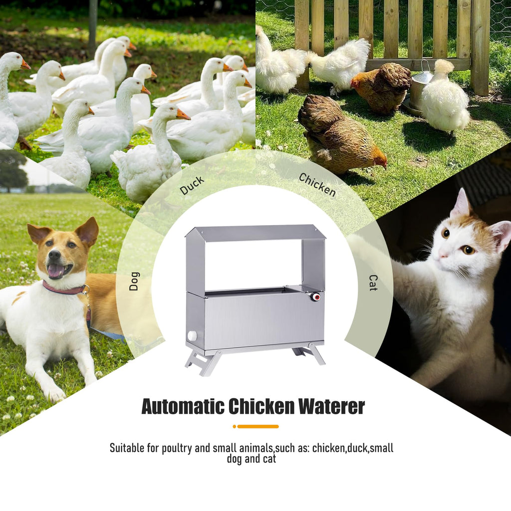 Stainless Steel Automatic Chicken Waterer A995289