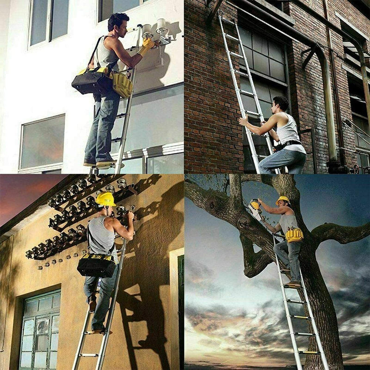 20.5FT Aluminum Telescoping Ladder 330lb K178