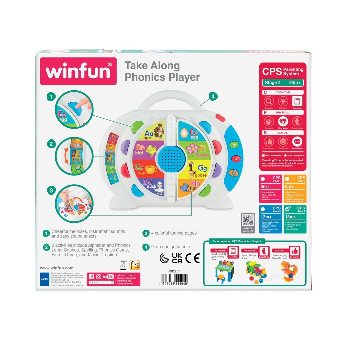 Portable Learning Toy with 5 Activity Modes B891012