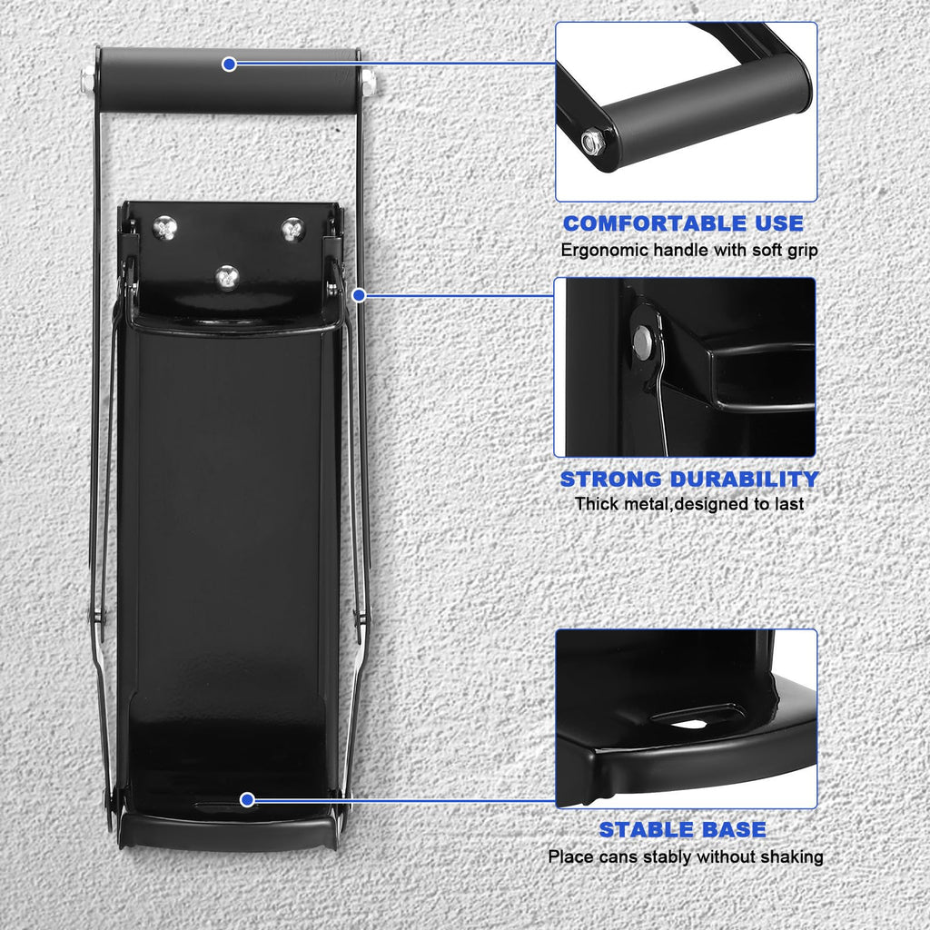 Stainless Steel Wall Mounted Can Crusher with Bottle Opener R7412