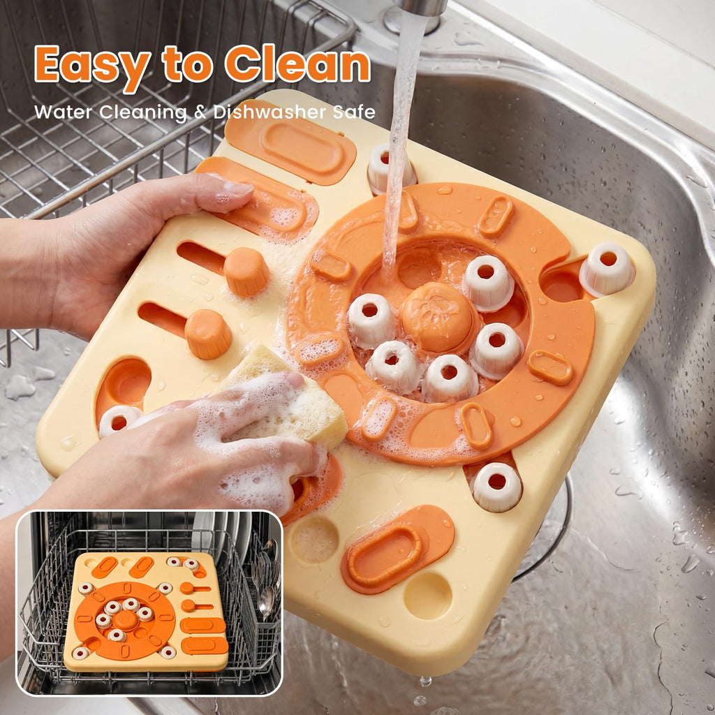 4-Level Interactive Dog Puzzle Toy with Suction Cups Z23213