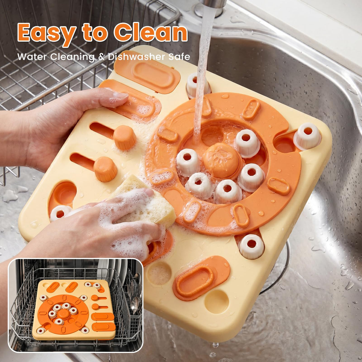 4-Level Interactive Dog Puzzle Toy with Suction Cups Z23213