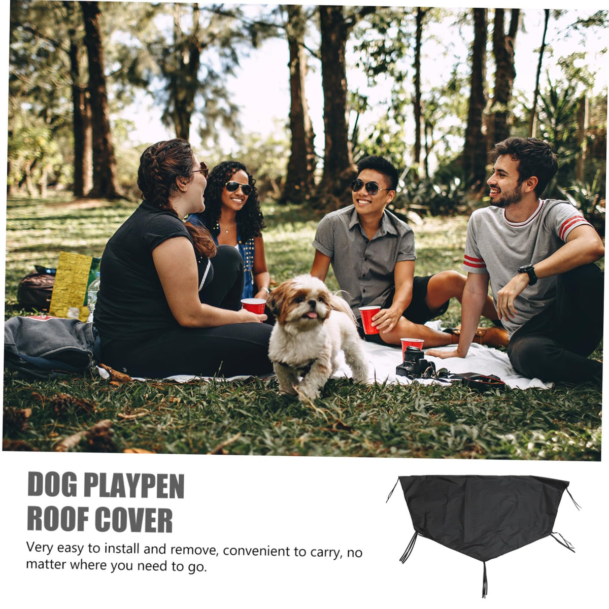 Oxford Cloth Dog Pen Roof Cover K63984