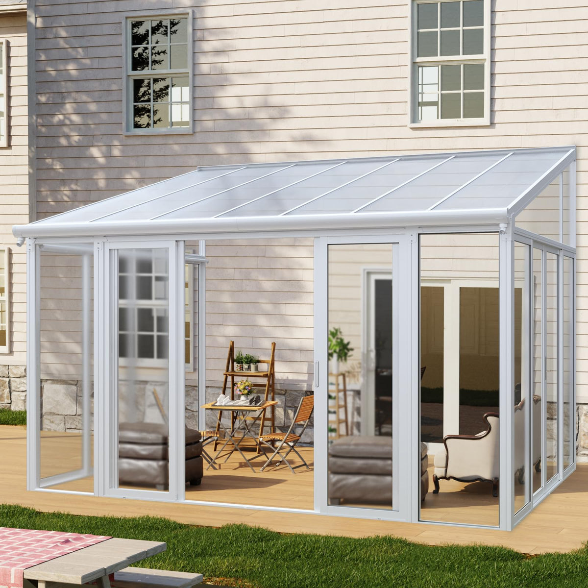 10x14 FT Wall Mounted Sunroom Kit P381167
