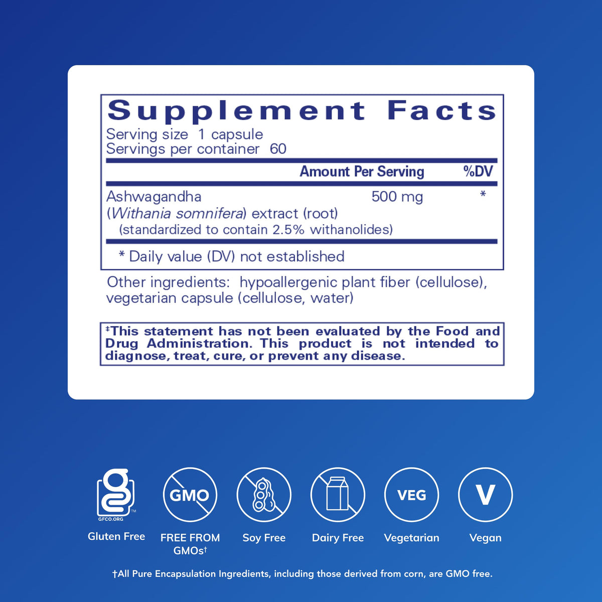 Ashwagandha 60 Capsules L133