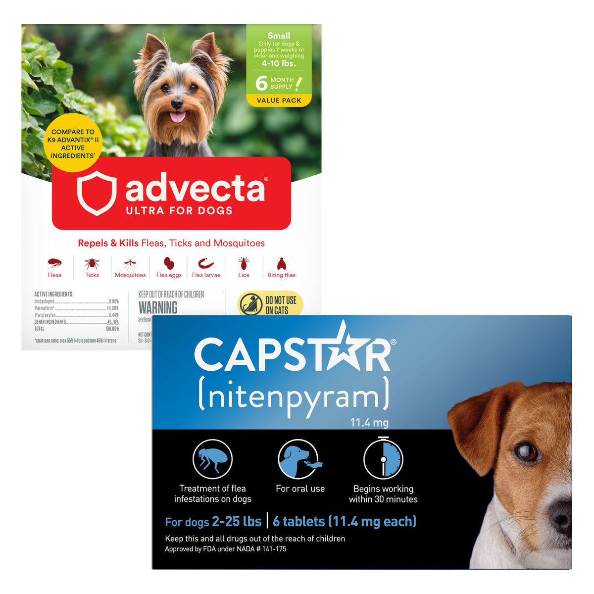 Flea and Tick Prevention for Small Dogs 6 Doses C72199
