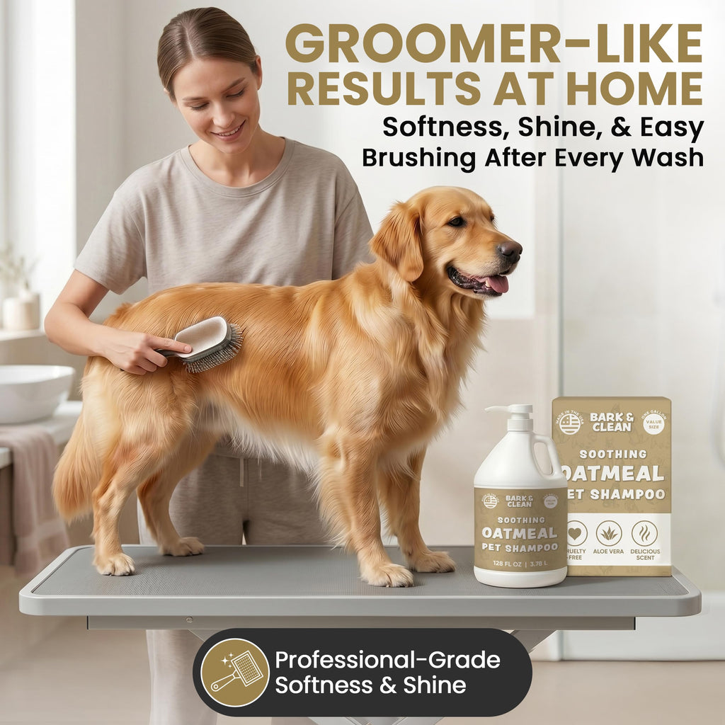 Oatmeal Dog Shampoo 1 Gallon with Pump Hypoallergenic Aloe Vera Coconut Oil G58397