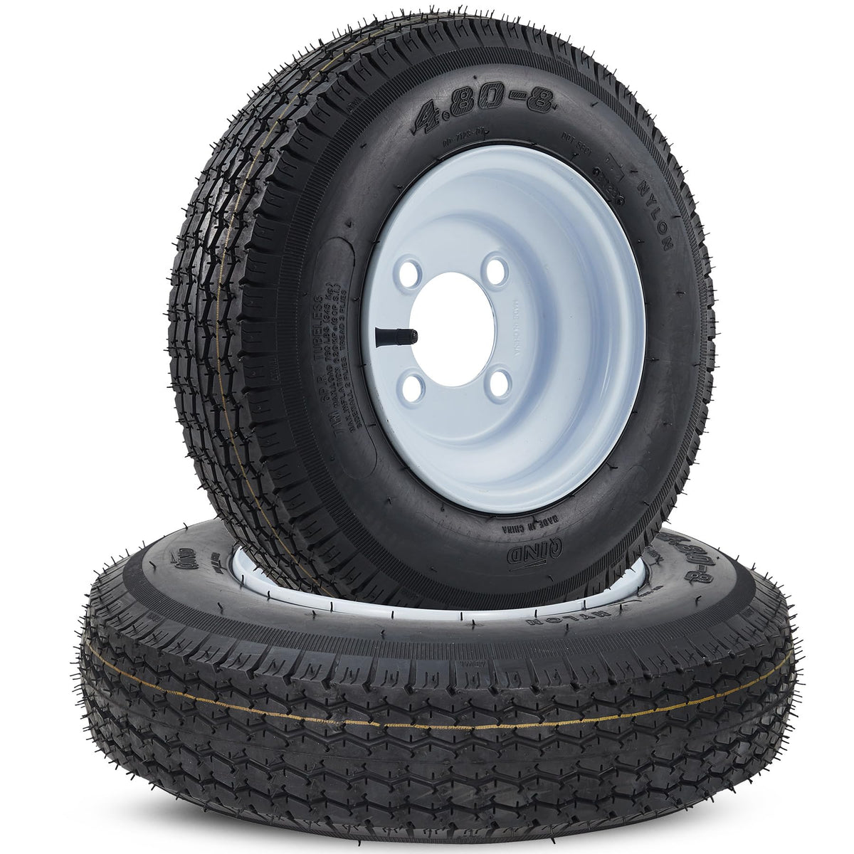 4.80-8 Trailer Tire 4 Lug 2 Pack A56465