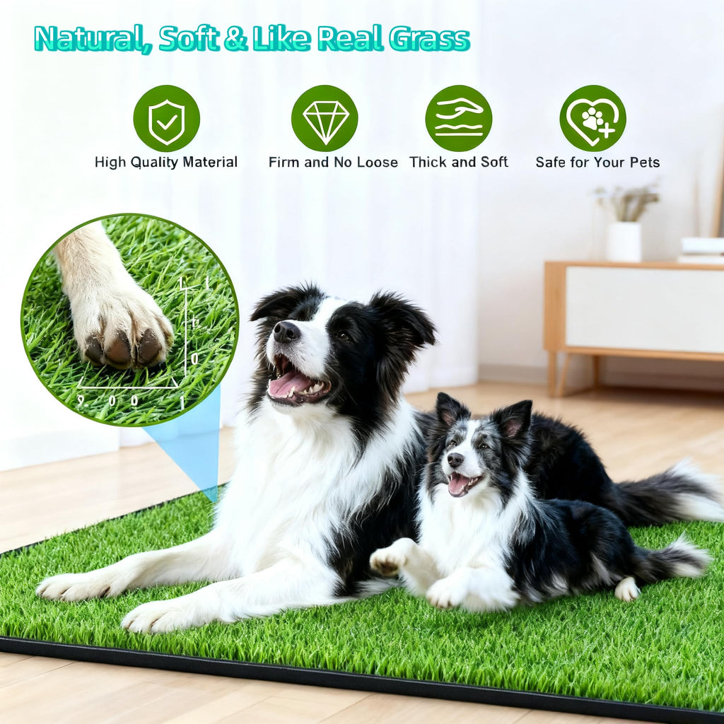 30''X20'' Artificial Turf Dog Grass Pad with Tray J1289