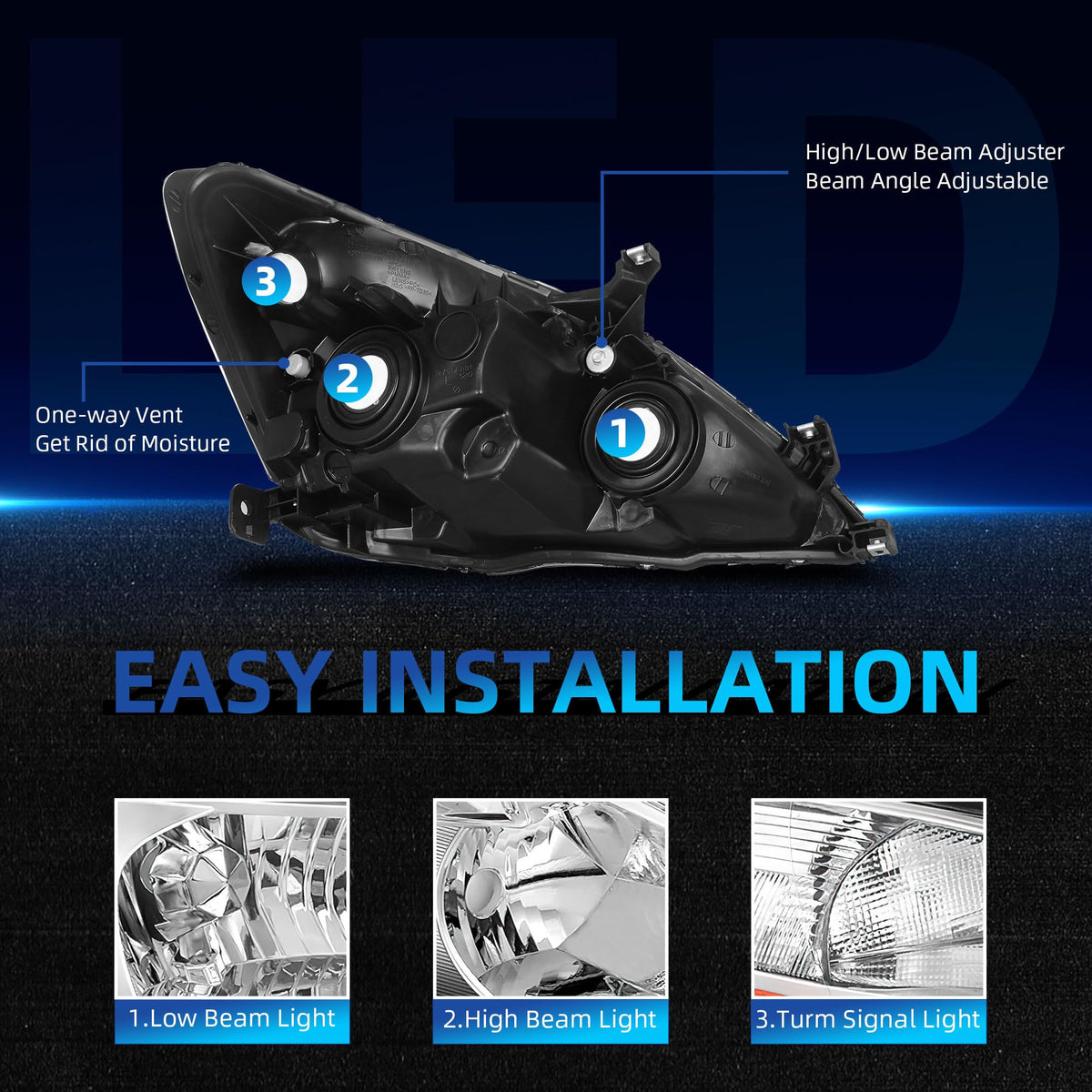 Headlights Assembly B1342