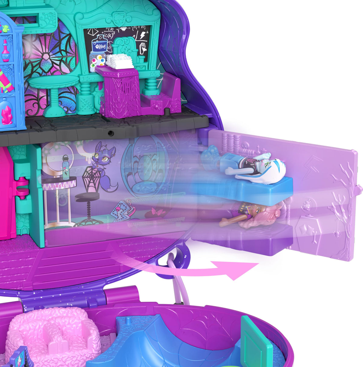 Monster High Playset with 3 Micro Dolls & 10 Accessories M986
