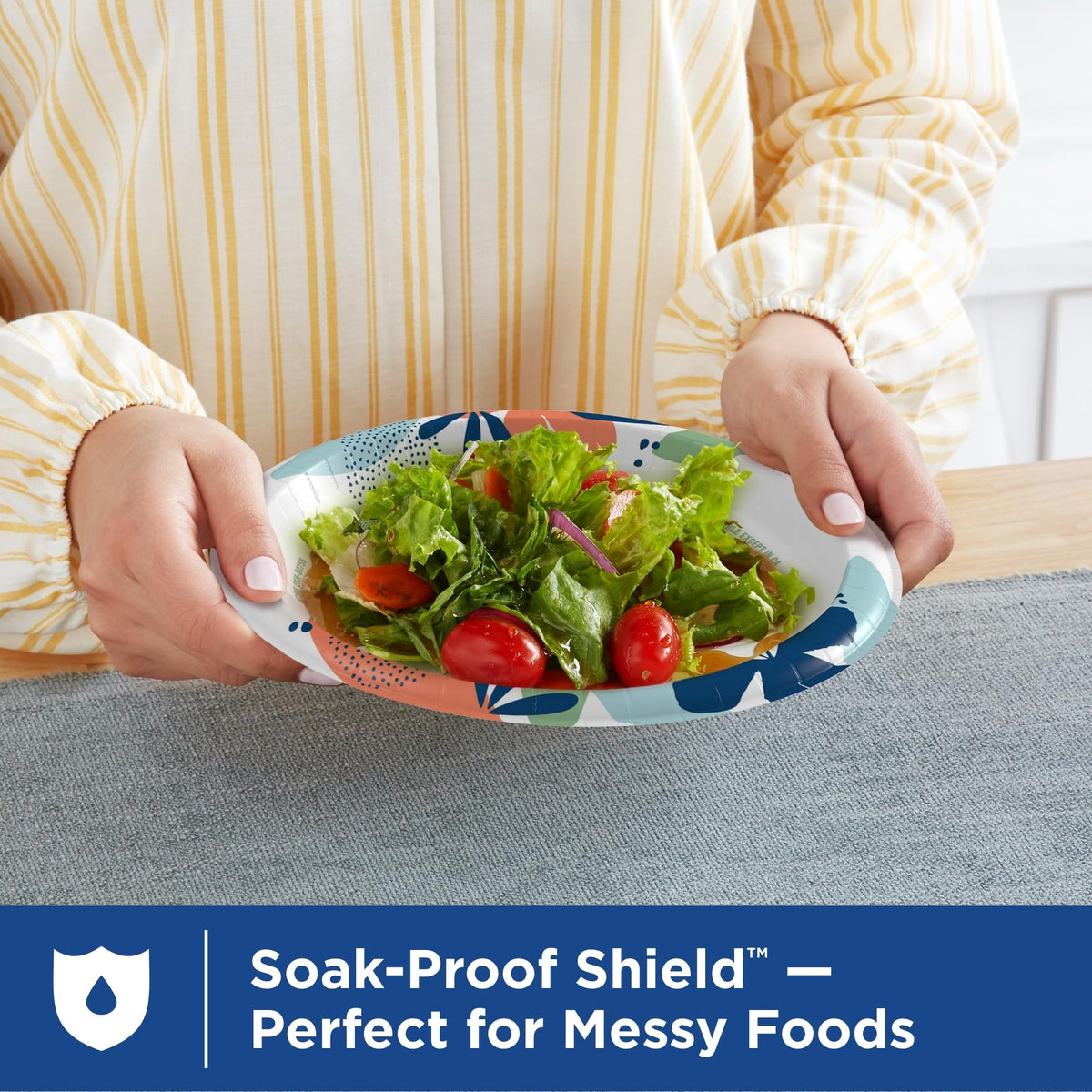 8.5 Inch 90 Count Disposable Paper Plates C95768