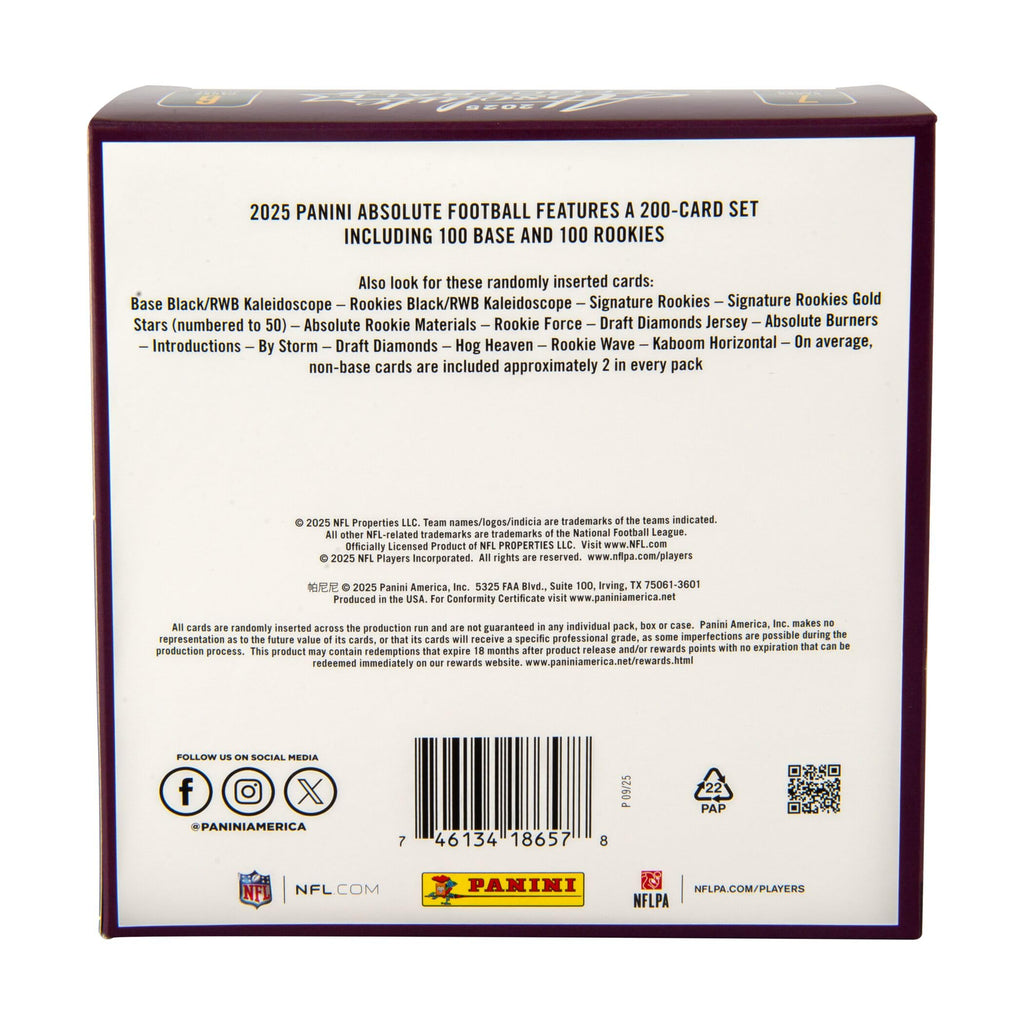 Sealed NFL Trading Cards Mega Box M378