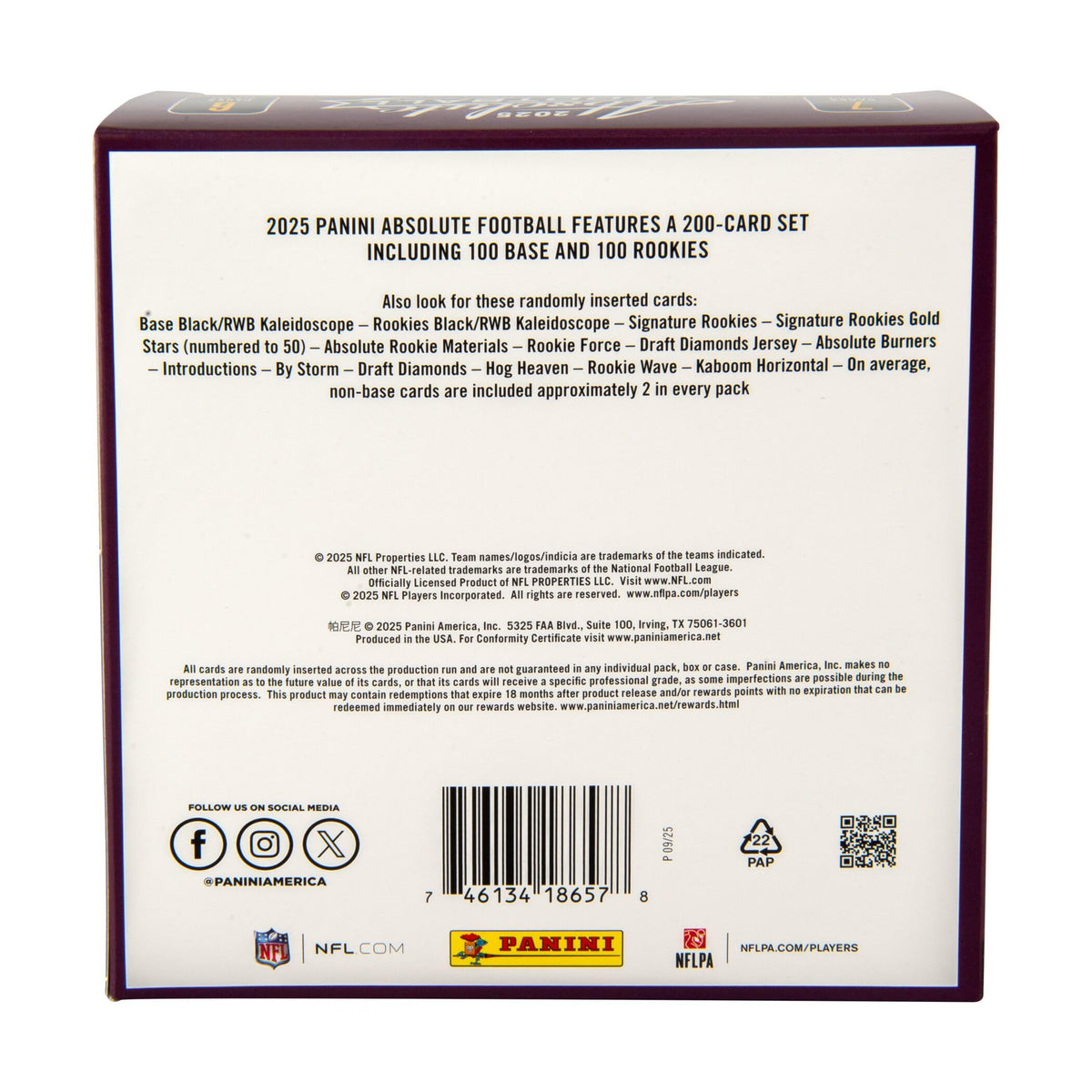 Sealed NFL Trading Cards Mega Box M378