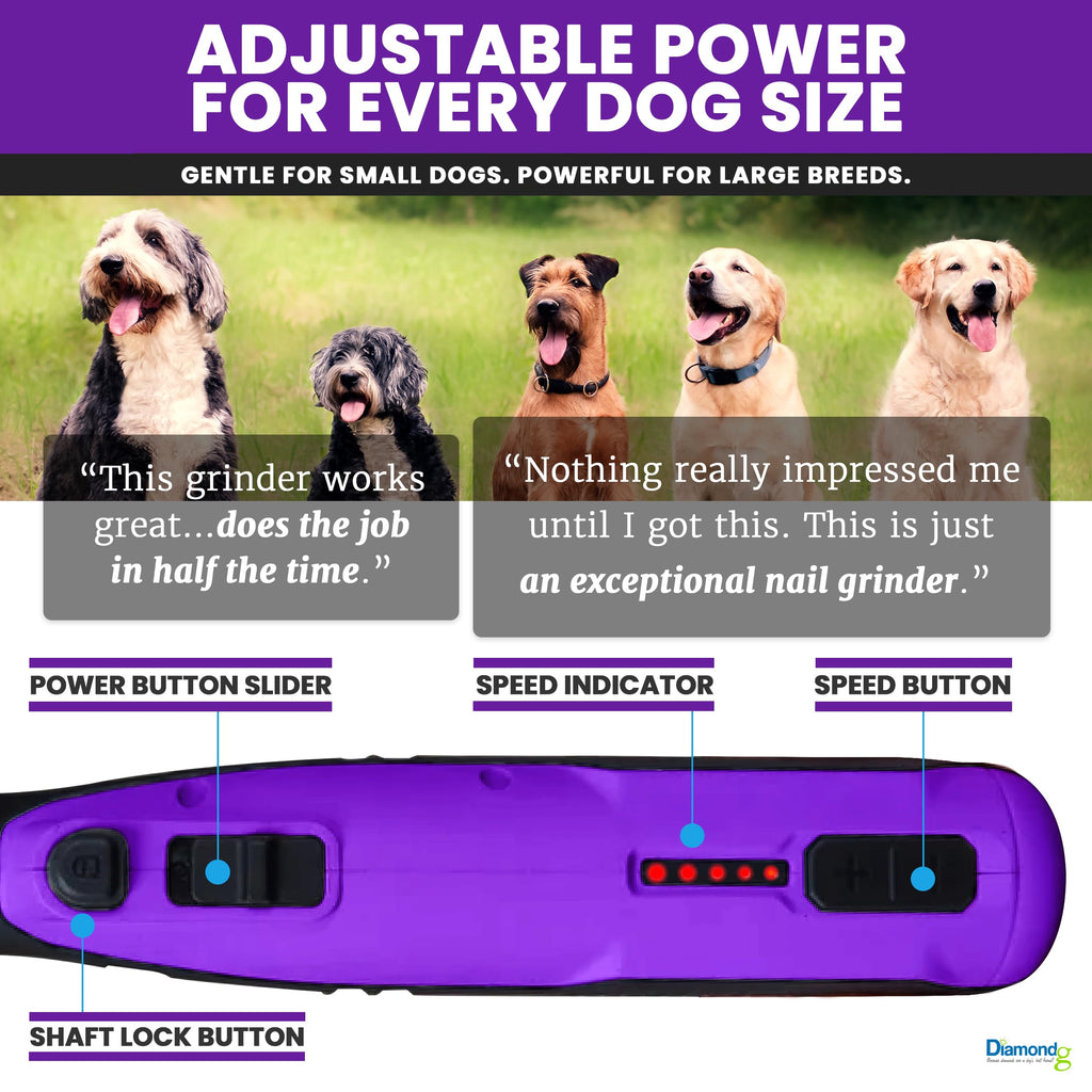 Cordless Dog Nail Grinder with LED Light X493