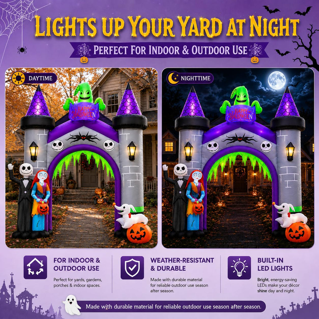 12FT Inflatable Archway with LED Light S3283