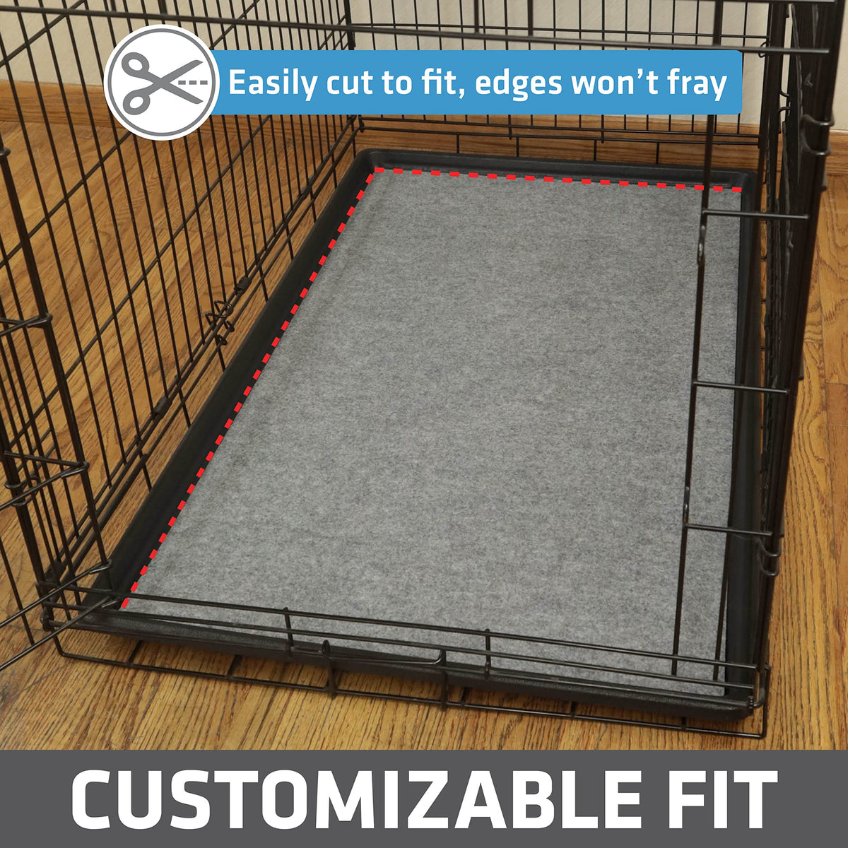 Waterproof Non-Slip Washable Dog Crate Mat Liner 29"x48" N373