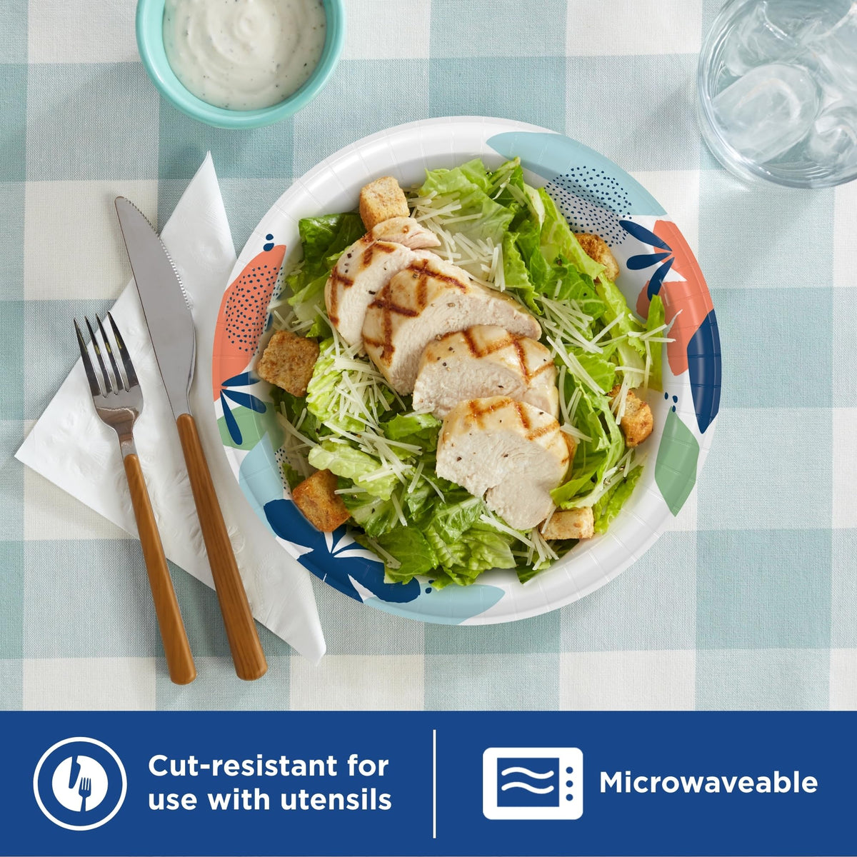 8.5 Inch 90 Count Disposable Paper Plates C95768