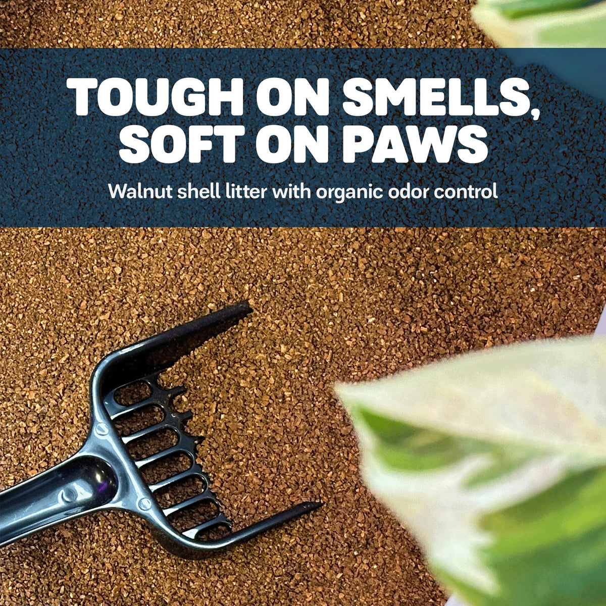Walnut Shells Cat Litter, Multi-Cat, Unscented, 26 Lbs U195