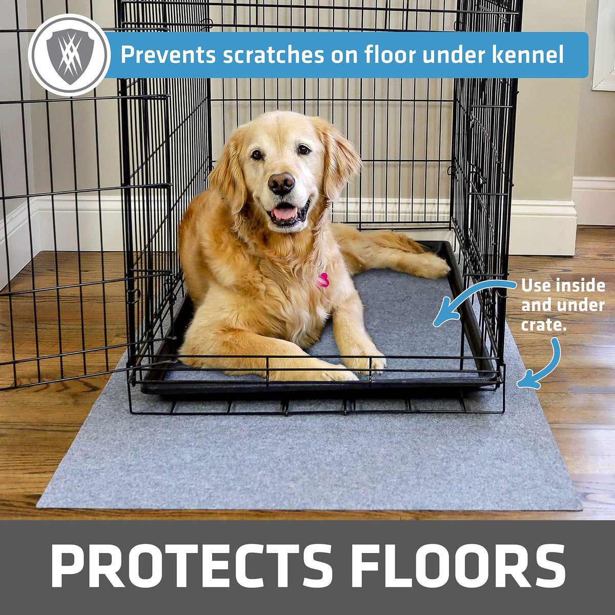 Waterproof Non-Slip Washable Dog Crate Mat Liner 29"x48" N373
